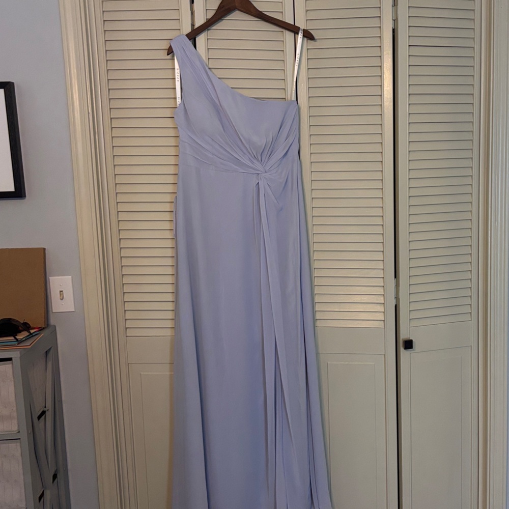 Azazie One-Shoulder Light Purple Gown